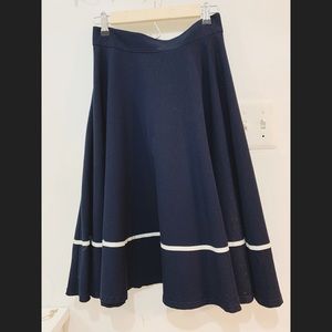 ModCloth Bookie-Chic Navy A-line skirt